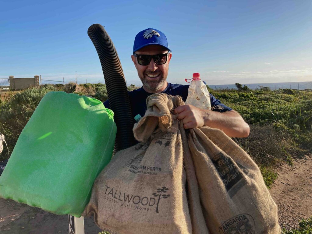Cleaning up beaches in the Margaret River region