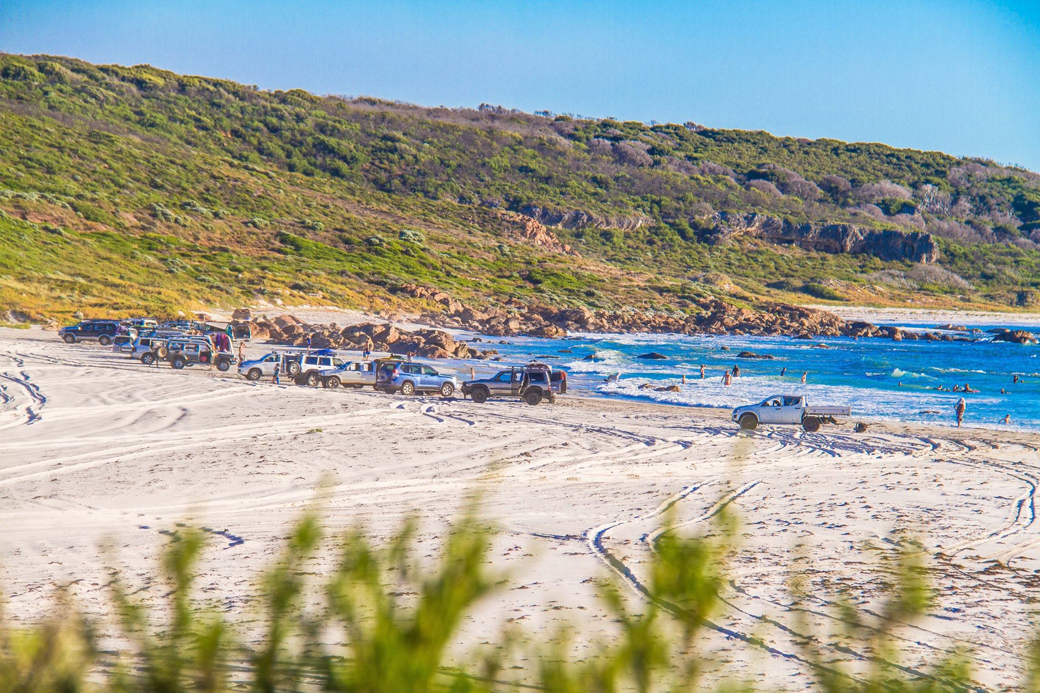 four-wheel-driving on beaches