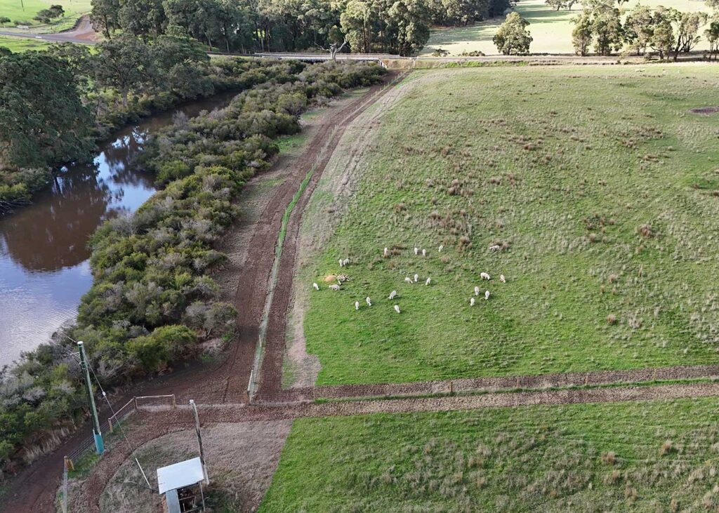Enhancing farm biodiversity - aerial view